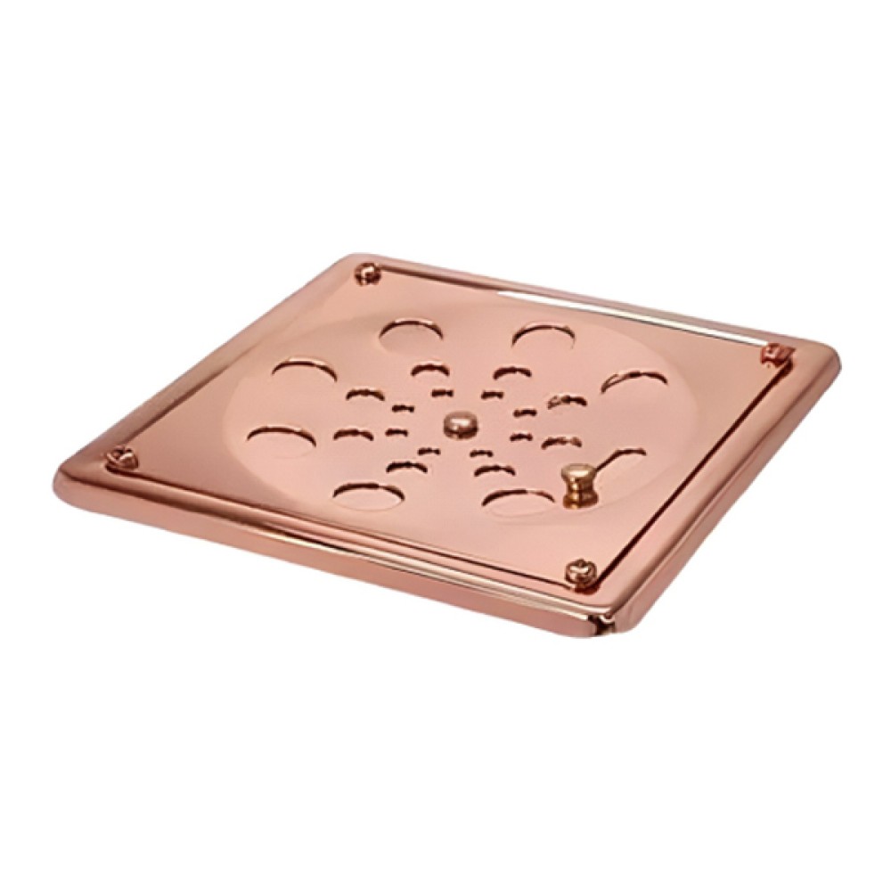 Grelha Quadrada Inox Rose Com Caixilho 15cm - Estilmax