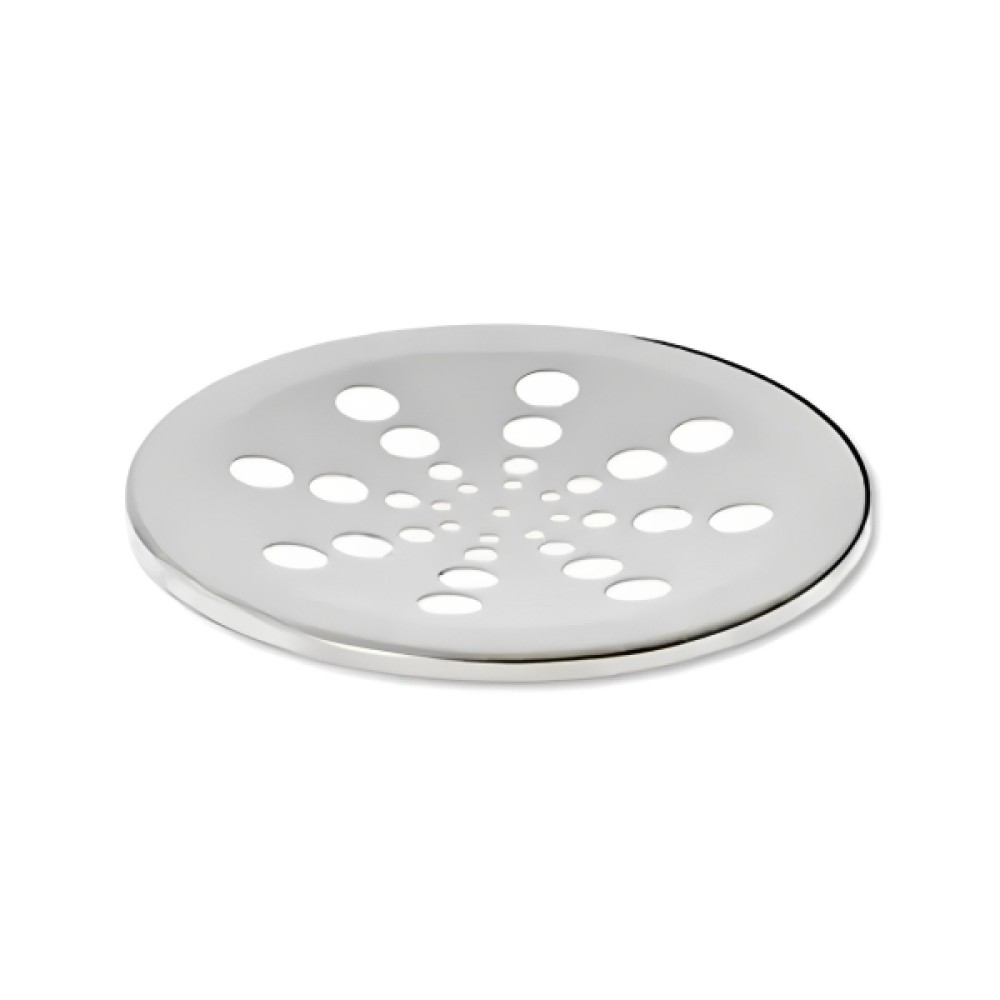Grelha Redonda Inox Cromada sem Fecho e sem Caixilho 10cm - Estilmax