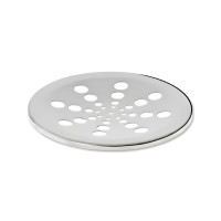 Grelha Redonda Inox Cromada sem Fecho e sem Caixilho 10cm Estilmax