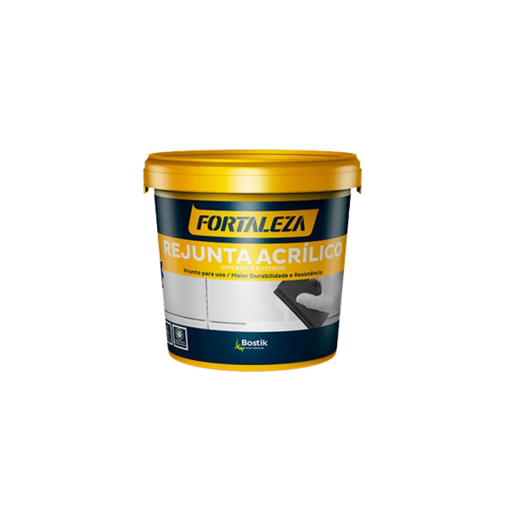 Rejunte Acrílico Cinza Platina 1kg - Fortaleza