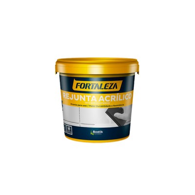 Rejunte Acrílico Cinza Platina 1kg Fortaleza
