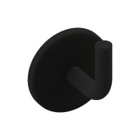 Cabide Reto Round Preto Fosco Metalworks By Crismoe 05.RD03.PF