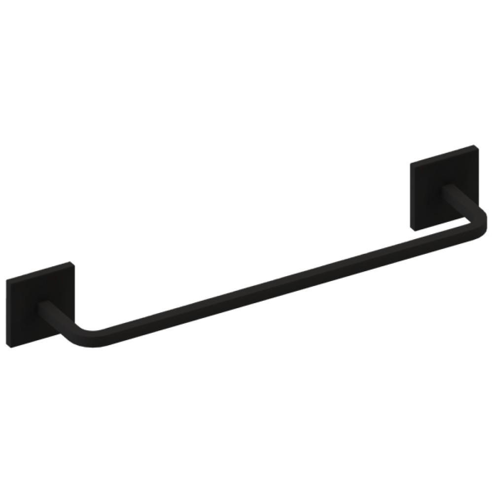 Toalheiro Quada 30 cm Preto Fosco 07.QD02.PF - Metalworks By Crismoe