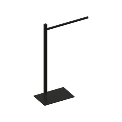 Porta Toalha de Bancada Simples Quada Preto Fosco Crismoe 17.QD02.PF