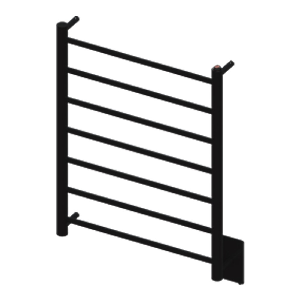 Toalheiro Termico Fio Oculto Grande Ruby Bivolt Premium Preto Fosco 19.TY04.PF - Metalworks By Crismoe