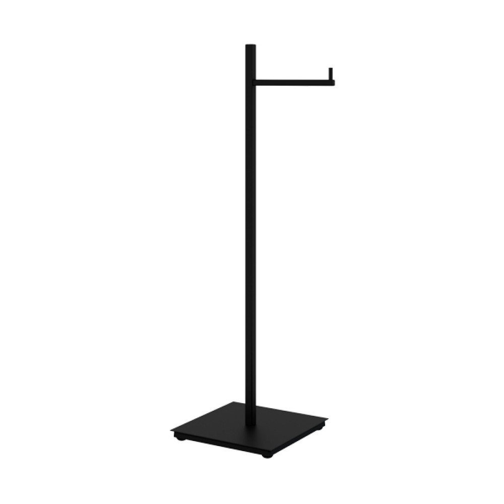 Papeleira Chão Simples Quada Preto Fosco Crismoe 57.QD01.PF - Metalworks By Crismoe
