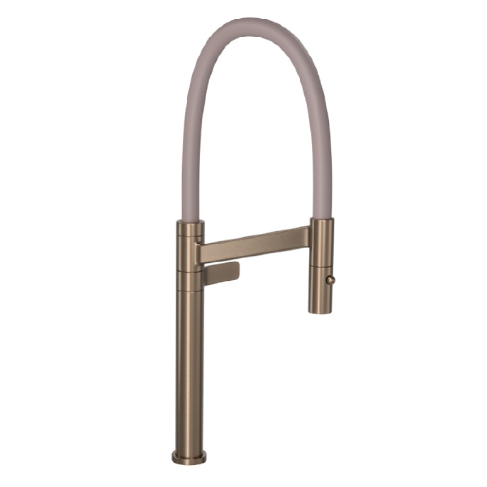Torneira Mesa Cozinha Bica Alta Colore Corten Matte e Fendi 1189.CT.MT.FD - Deca