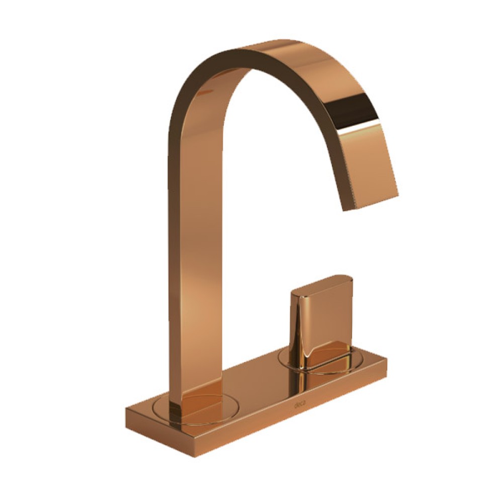 Torneira Red Gold lavatorio Mesa Polo C/Chapa 1191.GL33.RD - Deca