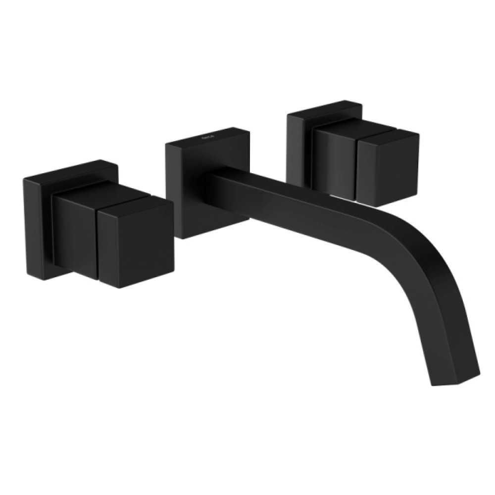 Misturador Lavatorio Parede Cubo Black Matte 1878.BL86.MT - Deca