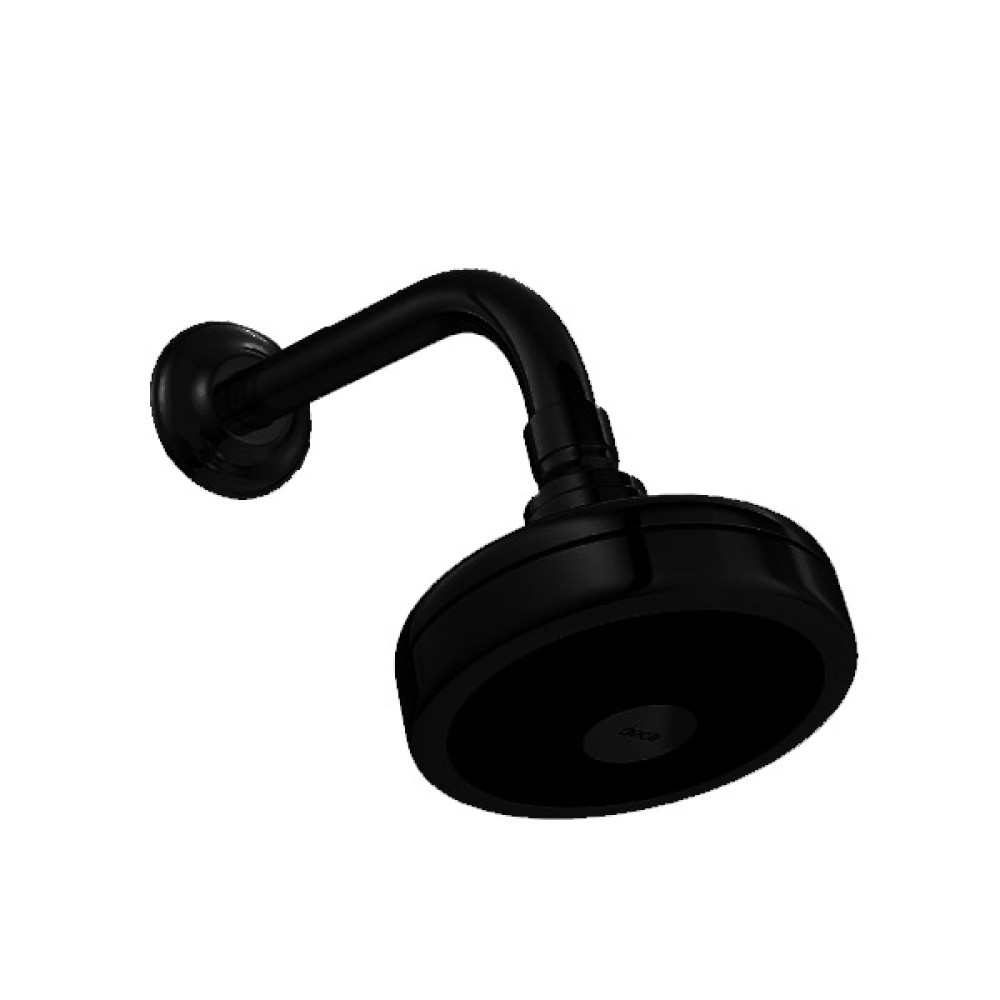 Chuveiro Black Matte Acqua Plus Com Tubo Curvo 1990.BL.STD.MT - Deca
