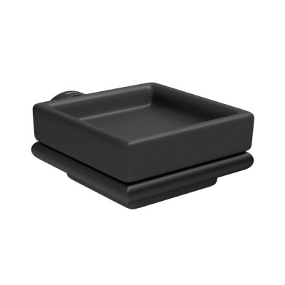 Saboneteira de Parede com Louça Slim Deca Black Matte 2011.BL.SLM.MT