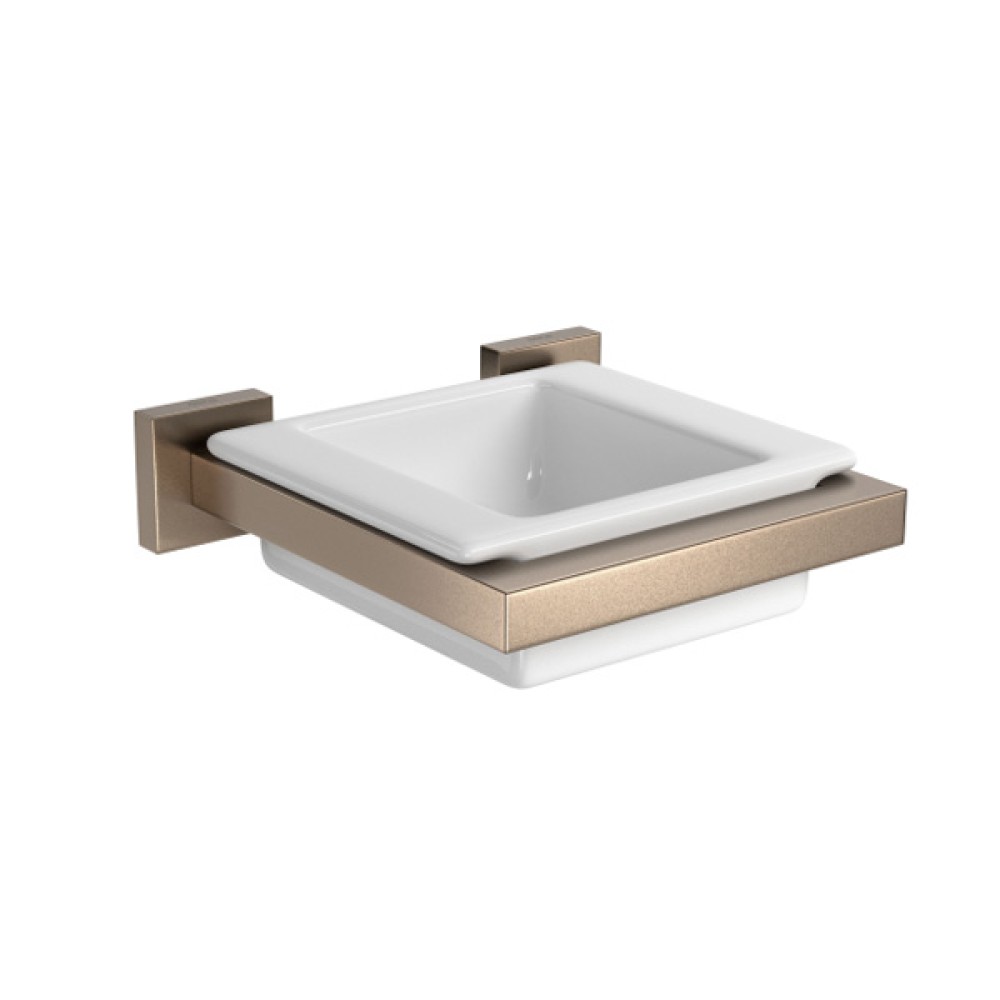 Saboneteira Parede Com Louça Corten Matte 2011.CT83.MT - Deca