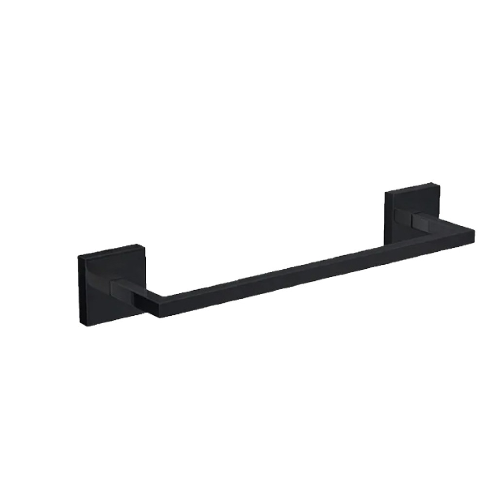 Porta Toalha Clean 30 cm Black Noir 2040.BL.030.CLN.NO - Deca