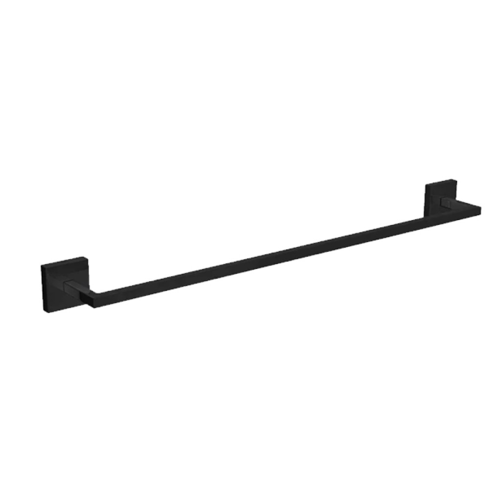 Porta Toalha Clean 50 cm Black Noir 2040.BL.050.CLN.NO - Deca