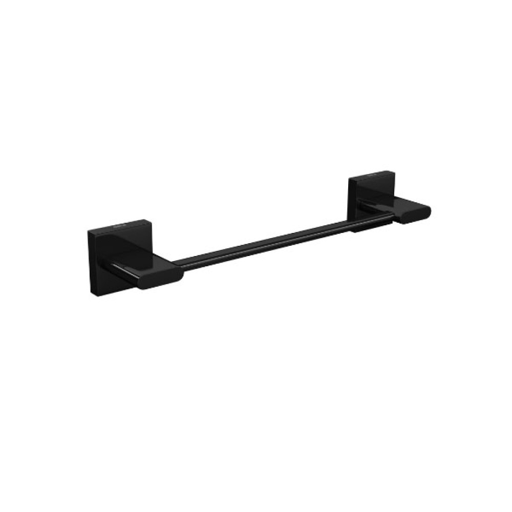 Porta Toalha Barra Black Noir 20cm Polo 2040.BL33.020.NO - Deca