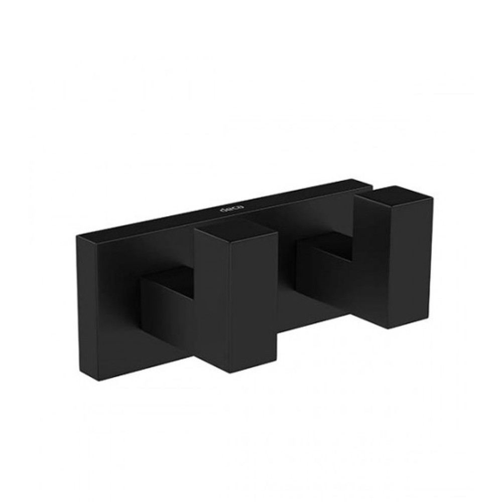 Cabide Duplo Quadratta Black Matte 2062.BL83.MT - Deca
