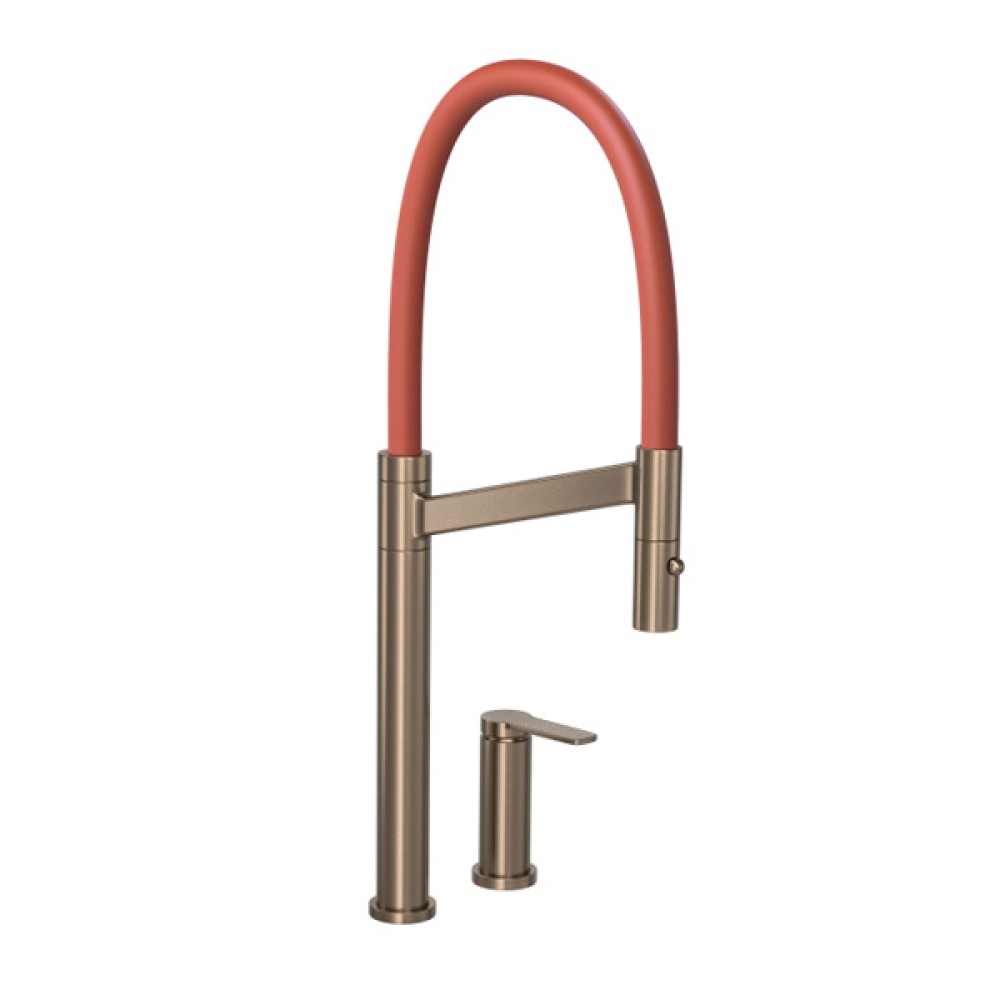 Misturador Monocomando Colore Cozinha Mesa Corten Matte e Terracota 2289.CT.MT.TC - Deca