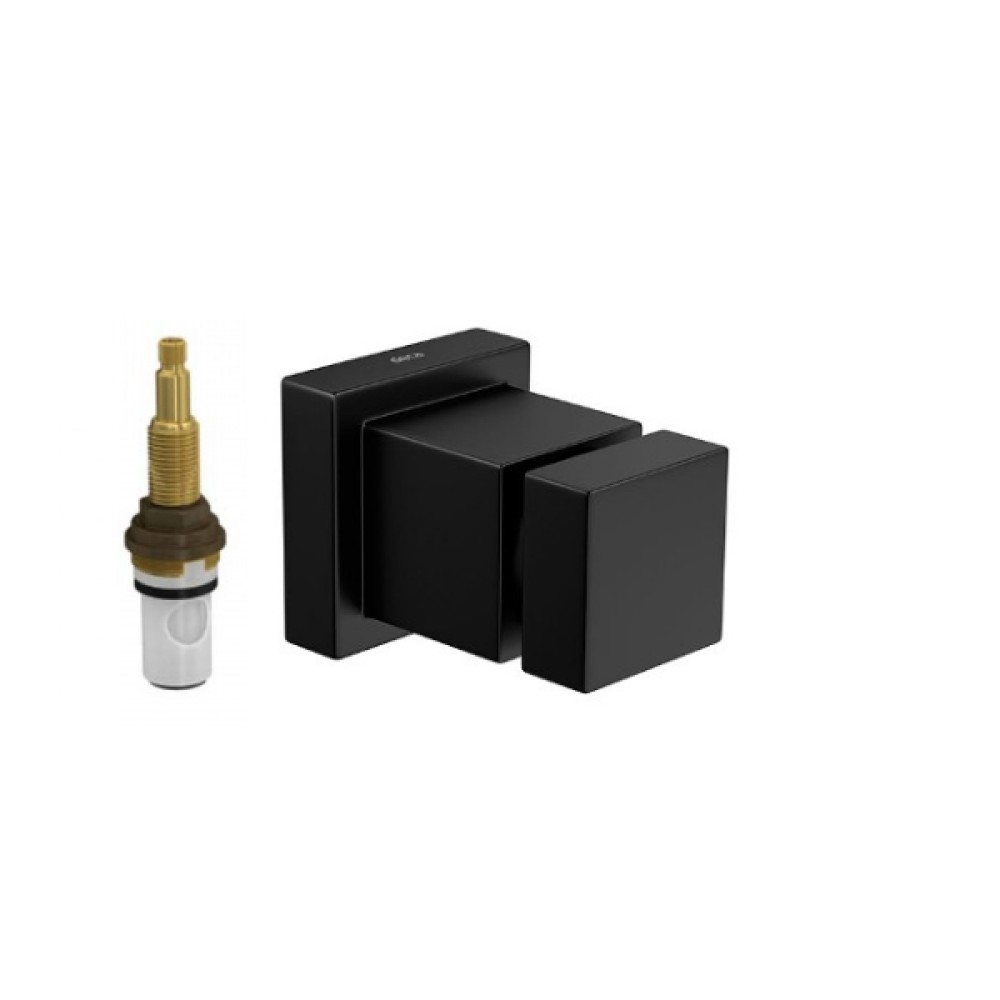 Acabamento Black Matte de pressão(chuveiro) até 1 pol Cubo 4916.BL86.PQ.MT - Deca