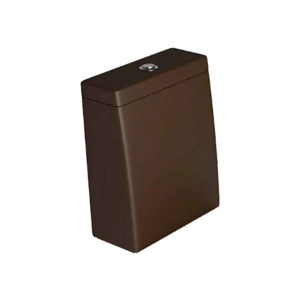 Caixa Acoplada Marrom Fosco Dual Flux (3 E 6 L) Link Botao Cromado CD.23F.22 - Deca