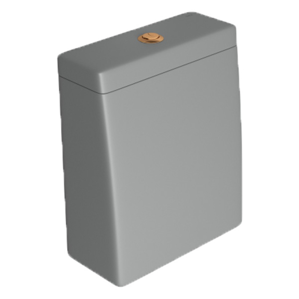 Caixa Acoplada Com Acionamento Duo Gold Matte Lk Cinza Fosco CD.23F.GL.MT.86 - Deca