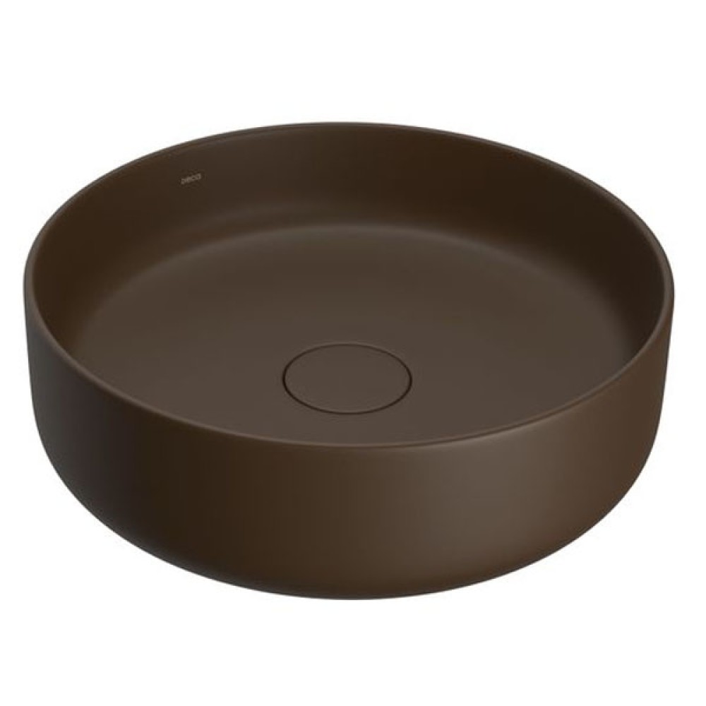 Cuba Redonda Apoio 40cm Marrom Fosco Slim L.12040.22 - Deca