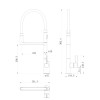 Misturador Monocomando para Cozinha Double Cromado JD-E129-5 - Janedo - vista 2