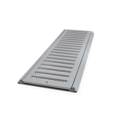 Conjunto Grelha com Tela Veicular Alumínio 20X100cm LG Mais