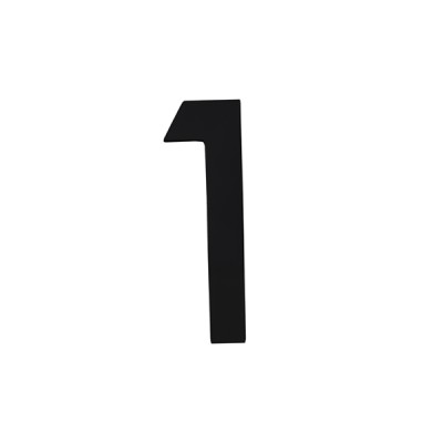 Número Casa "1" 22cm Parafusar Alumínio Preto LG Mais