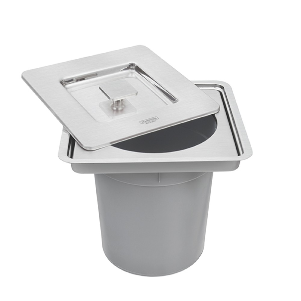 Lixeira Inox Embutir Clean Square 5 Litros 94518/205 - Tramontina