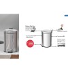 Lixeira Inox Polido Pedal 12L 94538/112 - Tramontina - vista 3