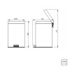 Lixeira Inox Polido Pedal 20L 94538/120 - Tramontina - vista 2