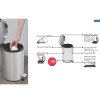 Lixeira Inox Acabamento Acetinado Pedal 5L 94538/505 - Tramontina - vista 3