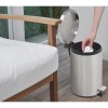 Lixeira Inox Acabamento Acetinado Pedal 5L 94538/505 - Tramontina - vista 6