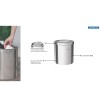 Lixeira Inox Polida Basculante 12L 94542/112 - Tramontina - vista 3
