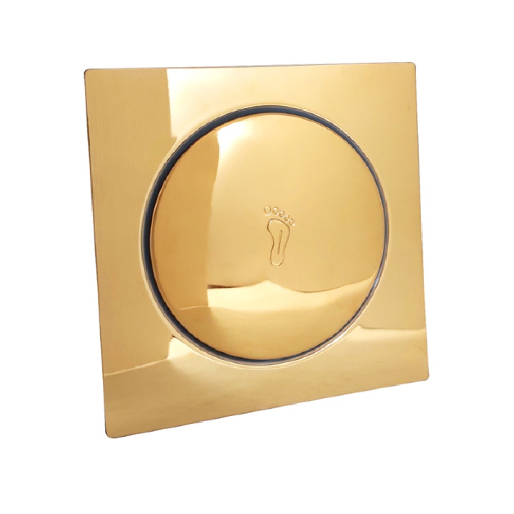 Ralo Click Inox Dourado 15cm - Península