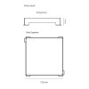 Square Tampa Gold 15 x 15 cm - 4244 - Ralo Linear Elleve - vista 4