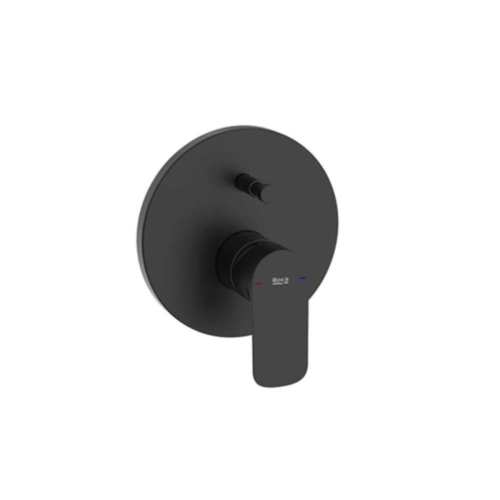 Acabamento Monocomando Cala Black Matte Banheira ou Chuveiro com Desviador A5A066ENB0 - Roca