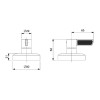 Acabamento Registro Logic Grafite Matte Grande A5A152GNGC - Roca - vista 4