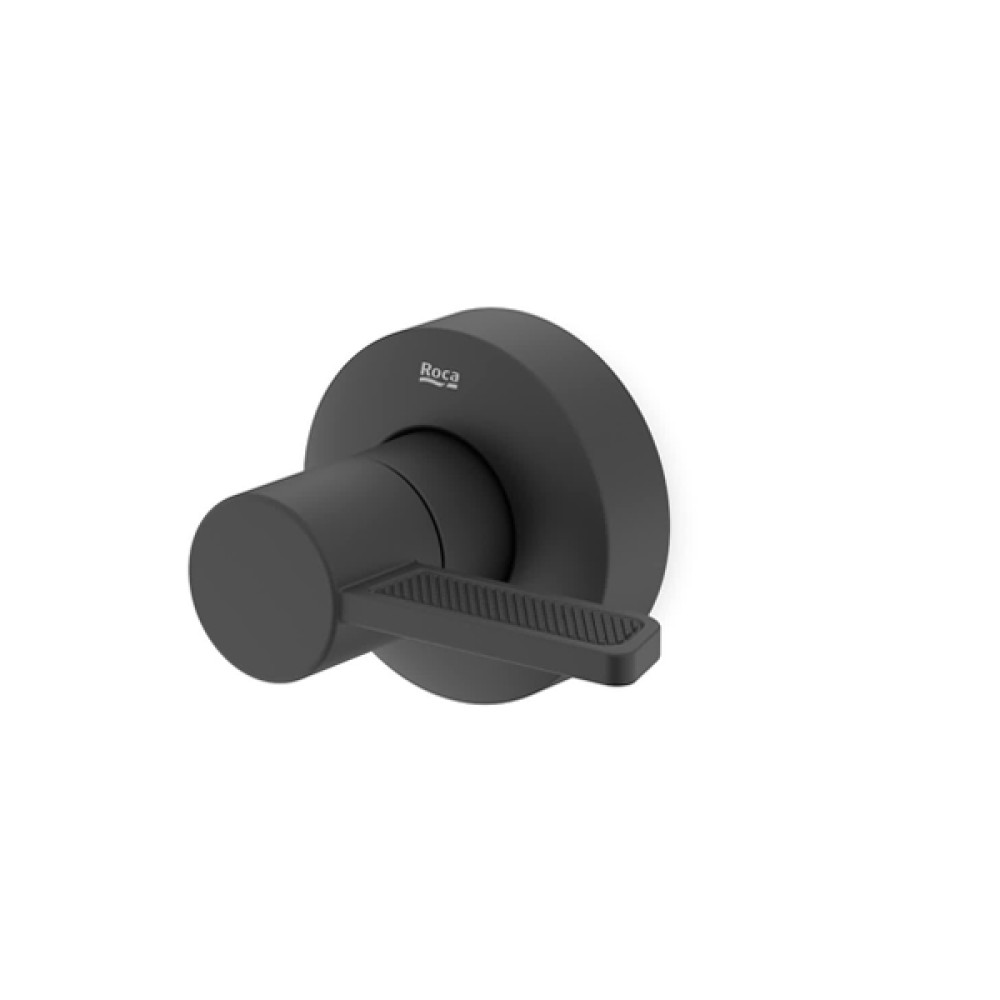 Acabamento de Registro Logic Black Matte Pequeno A5A162GNBC - Roca