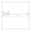 Toalheiro Barra 600mm New Elite Preto Matte B5006E80R0 - Roca - vista 3