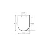 Assento Termofixo com Queda Amortecida Gap Branco Mate 3239880620508 - Roca - vista 4