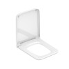 Assento Original Com Queda Amortecida Supralit Inspira Square Branco Brilhante A80153200B - Roca - vista 4