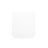 Assento Original Com Queda Amortecida Supralit Inspira Square Branco Brilhante A80153200B - Roca - vista 5