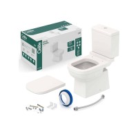 Kit De Bacia Com Caixa, Assento Termofixo E Complementos De Instalação Elite 1747230650300