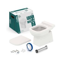 Kit De Bacia Convencional, Assento Termofixo E Complementos De Instalação Elite 1747270650300