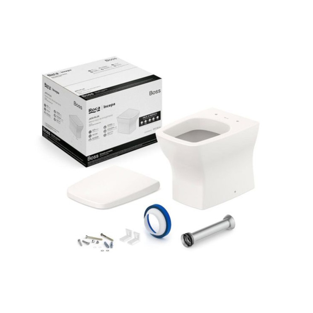Kit De Bacia Convencional Com Assento Termofixo E Itens De Instalação Boss 1897270650108 - Incepa