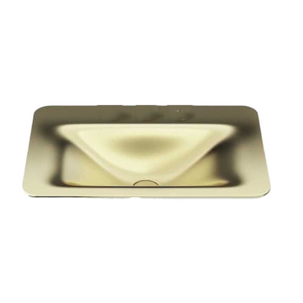 Cuba Sobrepor 660X470mm Com 3 Furos Baia Armani Gold Matte A3270C6R83 - Roca