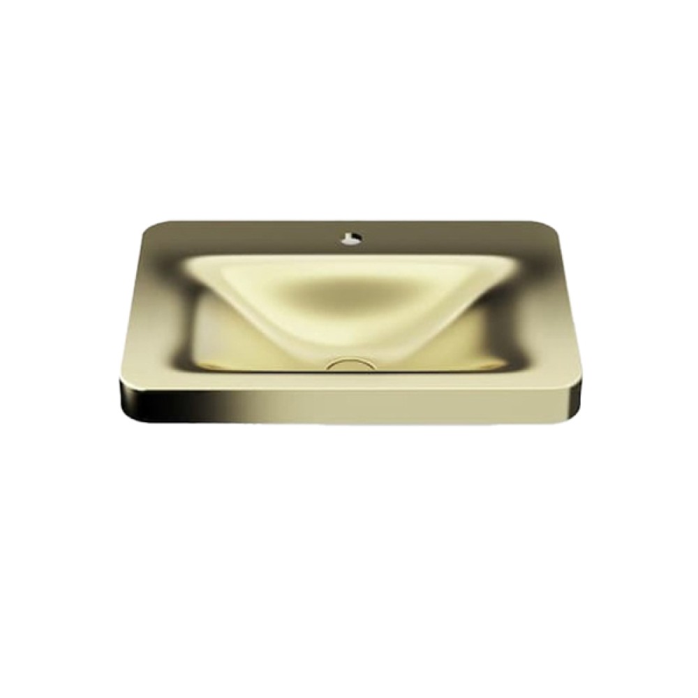 Cuba Apoio 660X470mm Sem Ladrão Baia Armani Matte Gold A3270C6R80 - Roca