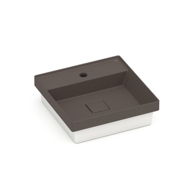 Cuba de Sobrepor 400x400mm com mesa Terra T11 Café A32722U660 Roca