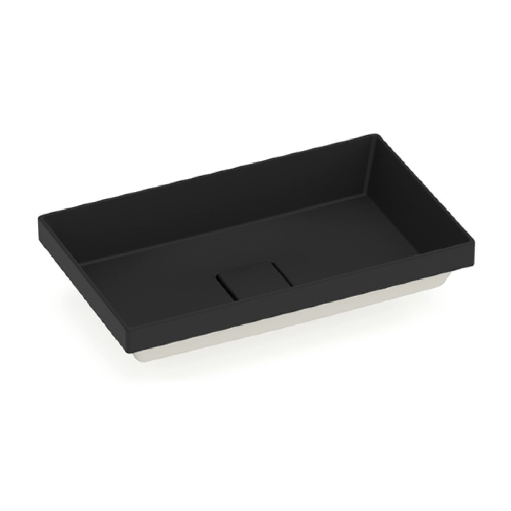Cuba de Sobrepor 500x300mm Terra T17 Black Matte A327B3D080 - Roca